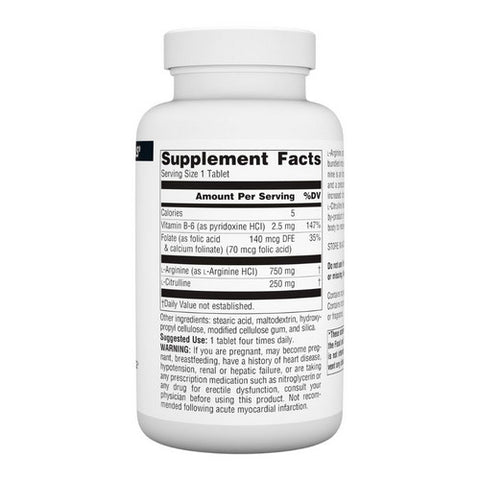 Source Naturals, L-Arginine L-Citrulline Complex, 120 Tabs