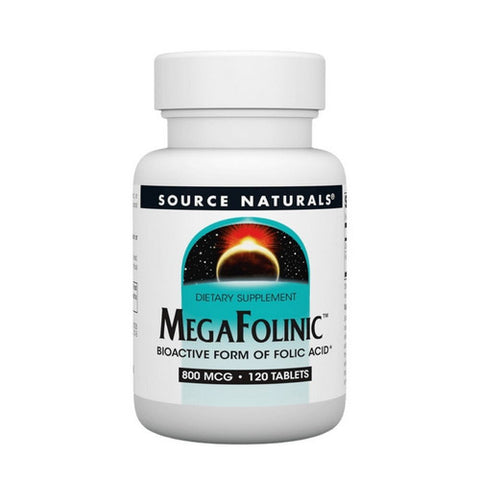 Source Naturals, Mega-folinic, 120 Tabs