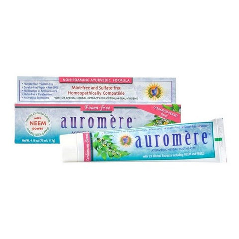 Auromere, Ayurvedic Toothpaste, Non-foaming Sls Free 4.16 Oz