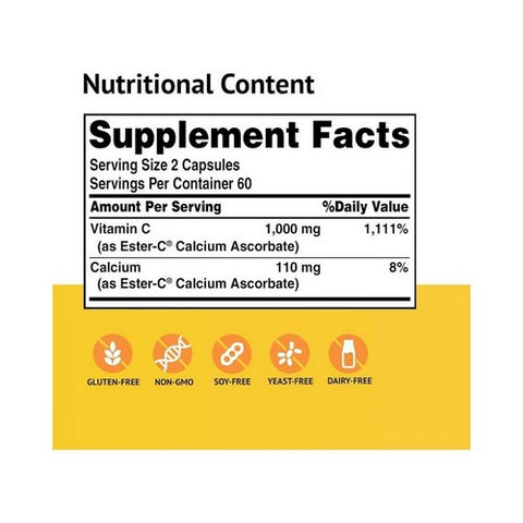 American Health, Ester-c, 500 mg, 120 Caps