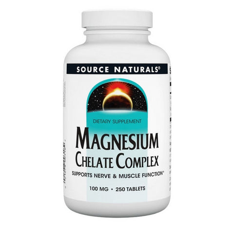 Source Naturals, Magnesium chelate, 100 mg, 250 Tabs