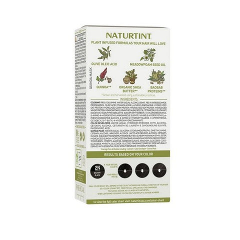 Naturtint, Hair Color, 2n Black Brown, Kit