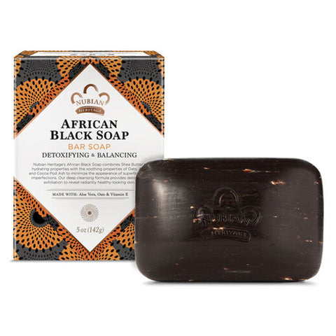 Nubian Heritage, Bar Soap, African Black With Oats, Aloe , 5 Oz