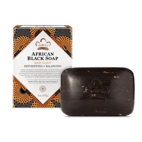 Nubian Heritage, Bar Soap, African Black With Oats, Aloe , 5 Oz