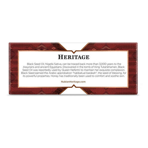 Nubian Heritage, Bar Soap, Honey & Black Seed , 5 Oz