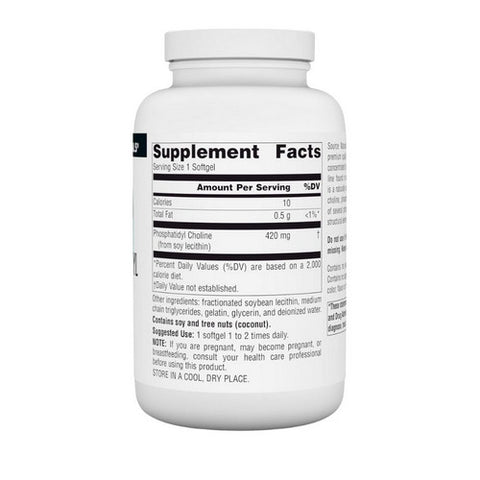 Source Naturals, Phosphatidyl Choline, 420 MG, 180 Softgel
