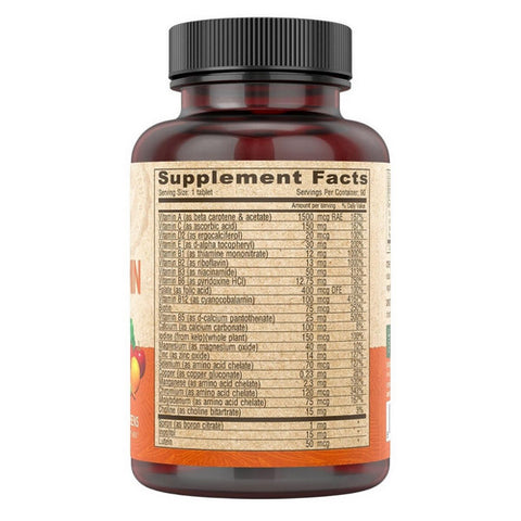 Deva Vegan Vitamins, Vegan Multivitamin And Mineral Supplement Iron Free, 90 Tab