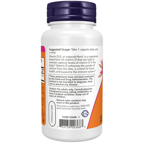 Now Foods, Vitamin D, 1000 IU, 120 Veg Caps