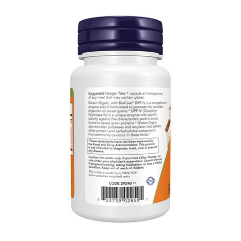 Now Foods, Gluten Digest, 60 Vcaps