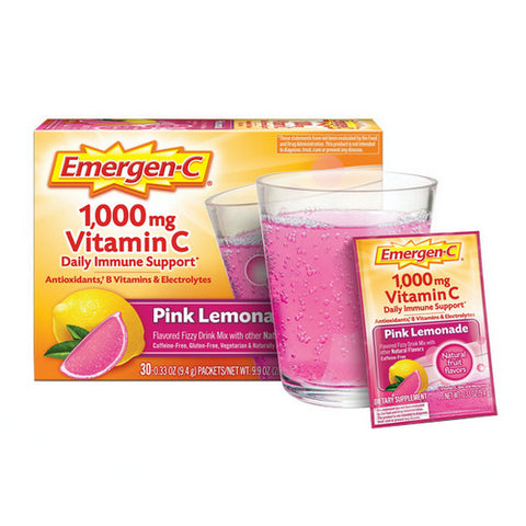 Emergen-C, Alacer Vitamin C, 1000 mg, 0.30 Oz, Box Of 30