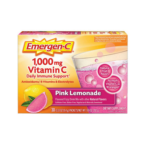 Emergen-C, Alacer Vitamin C, 1000 mg, 0.30 Oz, Box Of 30
