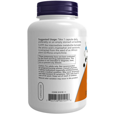 Now Foods, 5-HTP, 50 Mg, 180 Veg Caps