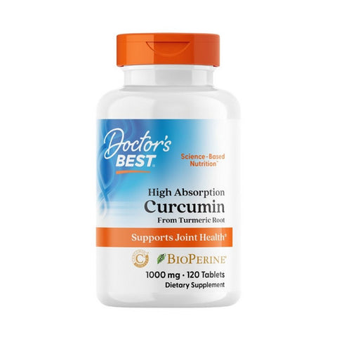 Doctors Best, High Absorption Curcumin, 1000 mg, 120 Tabs