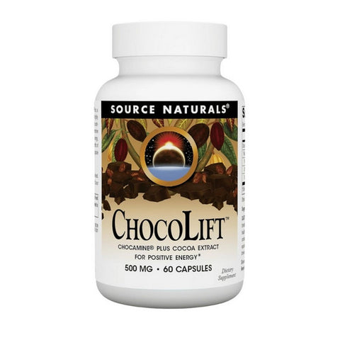 Source Naturals, Choco Lift, 500 Mg, 60 caps