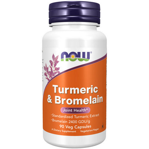 Now Foods, Tumeric & Bromelain, 90 Vcaps