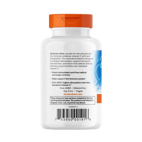 Doctors Best, Sustained Release Vitamin C with PureWay-C, 60 Tabs