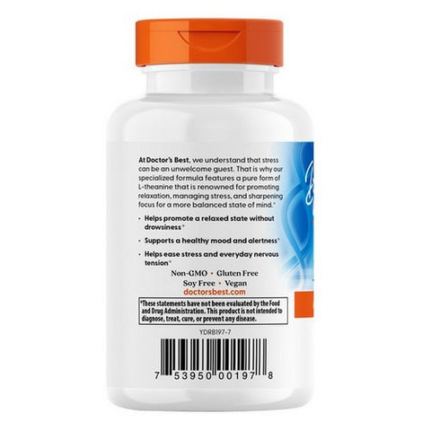 Doctors Best, L-Theanine with Suntheanine, 150 mg, 90 Veggie Caps