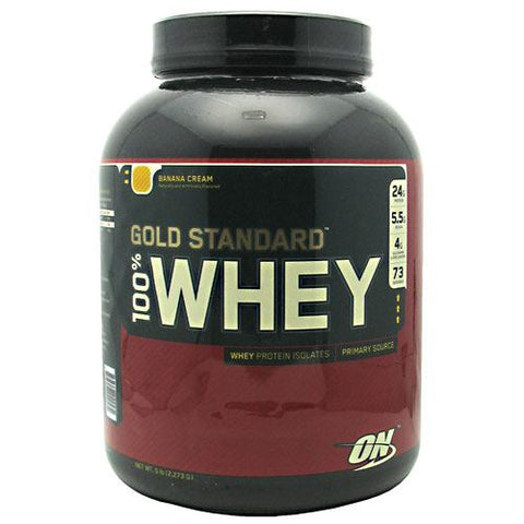 Optimum Nutrition, 100% Whey Gold, Banana Cream 5.0 lb
