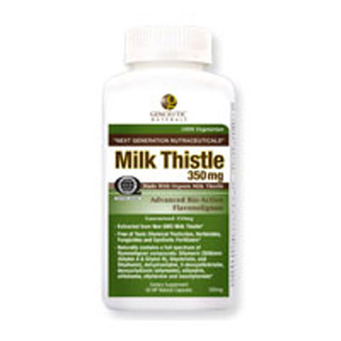 Genceutic Naturals, Milk Thistle, 350 Mg, 60 Caps