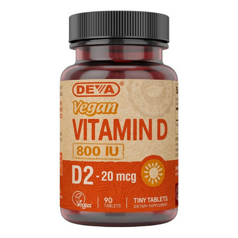Deva Vegan Vitamins, Vegan Vitamin D, 800 IU, 90 Tabs