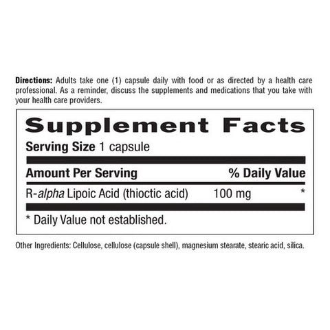 Country Life, R-Lipoic Acid, 60 Caps