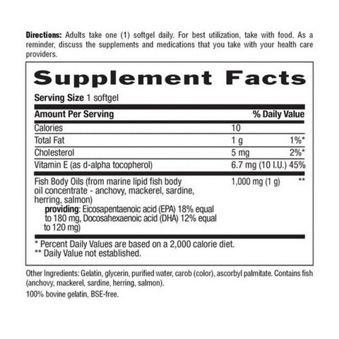 Country Life, Omega 3, Fish Body Oil 300 Softgels