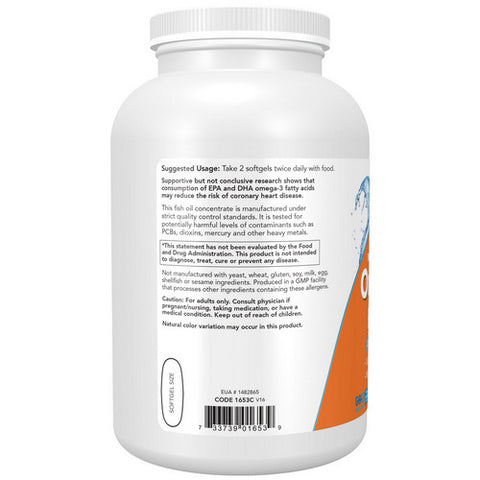 Now Foods, Omega-3, 500 Softgels