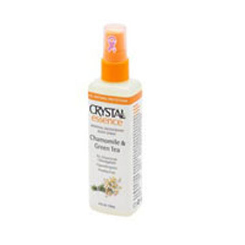 Crystal, Mineral Deodorant Body Spray, Chamomile & Green Tea 4 oz