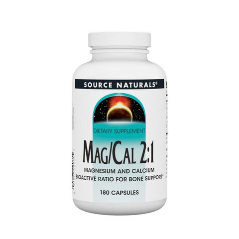 Source Naturals, Magnesium and Calcium 2:1, 370 mg, 180 Caps