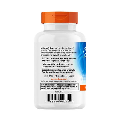 Doctors Best, Natural Brain Enhancers, 60 Veggie Caps