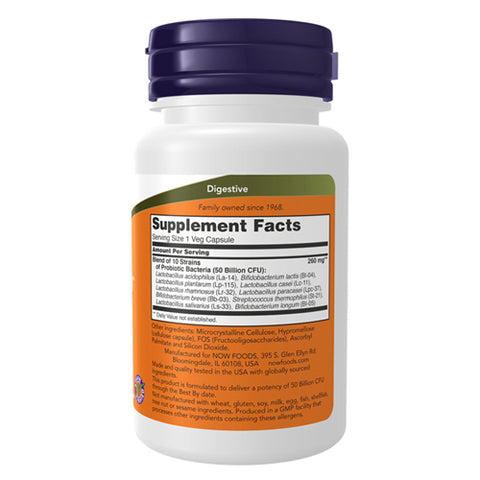 Now Foods, Probiotic-10 50 Billion, 50 Veg Capsules