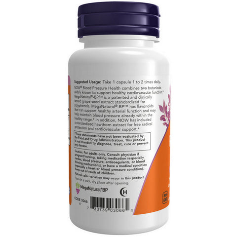 Now Foods, Blood Pressure Health, 90 Vcaps