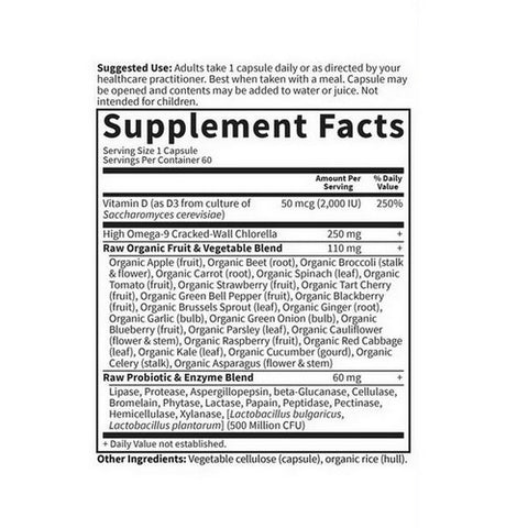 Garden of Life, Vitamin Code, RAW D3 60 Caps