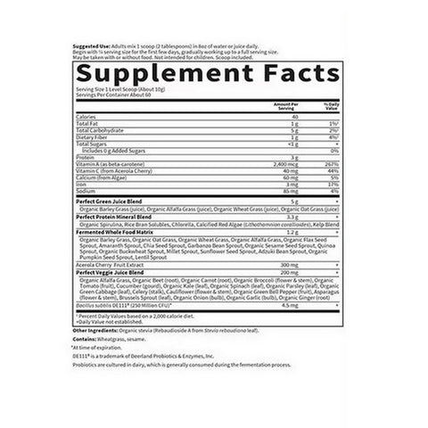 Garden of Life, Perfect Food, 21.16 Oz