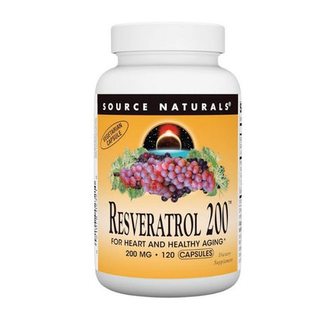 Source Naturals, Resveratrol, 200 mg, 120 Vcaps