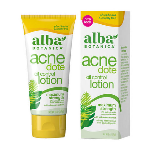 Alba Botanica, Natural ACNEdote Oil Control Lotion, 2 oz