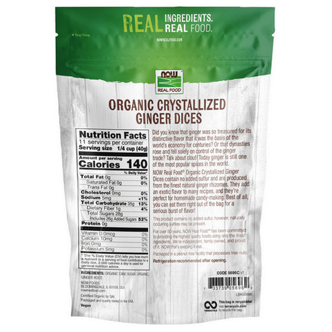Now Foods, Ginger Dices Crystallized, 1 lb