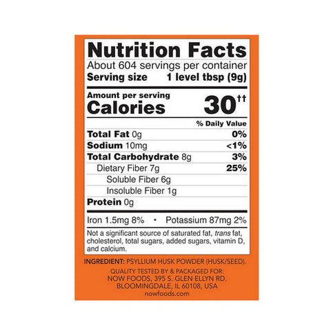 Now Foods, Psyllium Husk Powder, 12 lb
