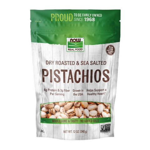 Now Foods, Pistachios Roasted and Salted, 12 oz