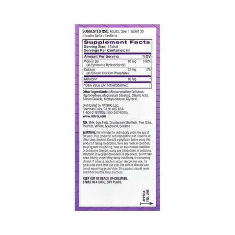 Natrol, Advanced Sleep Melatonin, 60 Tabs