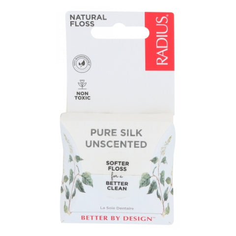 Radius, Natural Floss Pure Silk Unscented, 30 meters