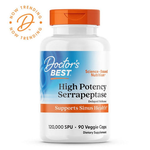 Doctors Best, High Potency Serrapeptase, 90 Veggie Caps