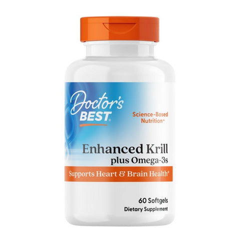 Doctors Best, Real Krill Enhanced with DHA & EPA, 60 softgels