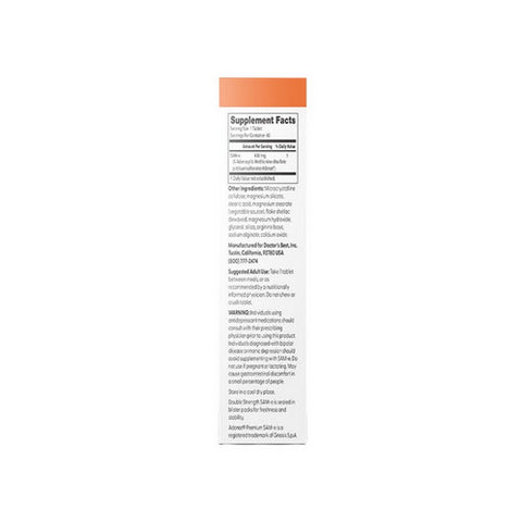 Doctors Best, SAM-e Double-Strength, 400 Mg, 60 Enteric Coated Tablets
