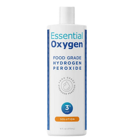Essential Oxygen, Food Grade Hydrogen Peroxide 3%, 16 oz