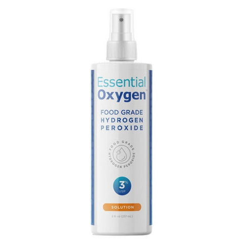 Essential Oxygen, Food Grade Hydrogen Peroxide 3%, 8 oz
