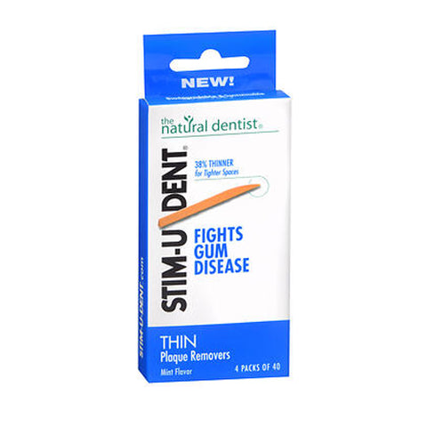 Natural Dentist, Stim-U-Dent Plaque Removers, Thin Mint 160 each