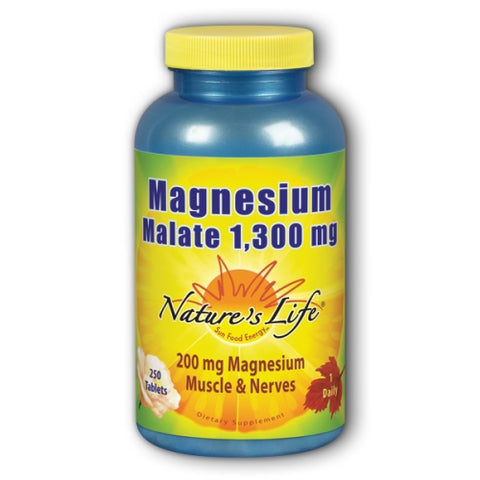 Nature's Life, Magnesium Malate, 1300 mg, 250 tabs