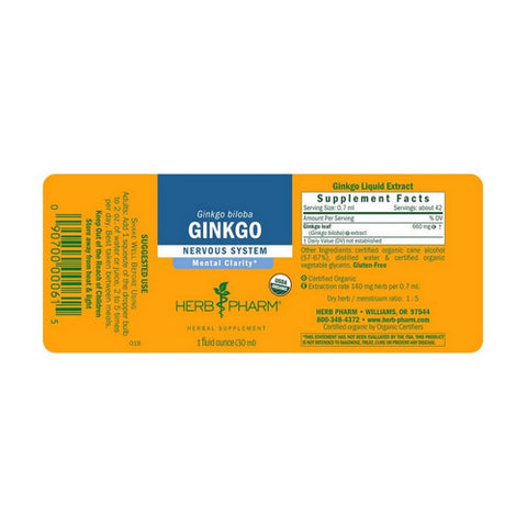 Herb Pharm, Ginkgo Extract, 1 oz