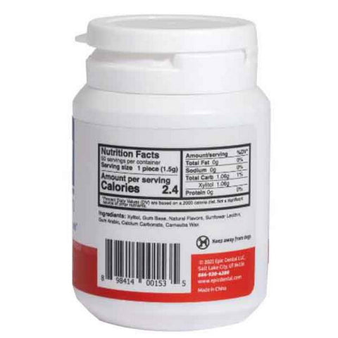 Epic Dental, Xylitol Gum, Cinnamon 50 ct